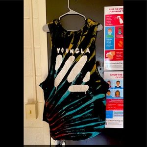 YoungLA tiedye 2xl Tank: carnival color way